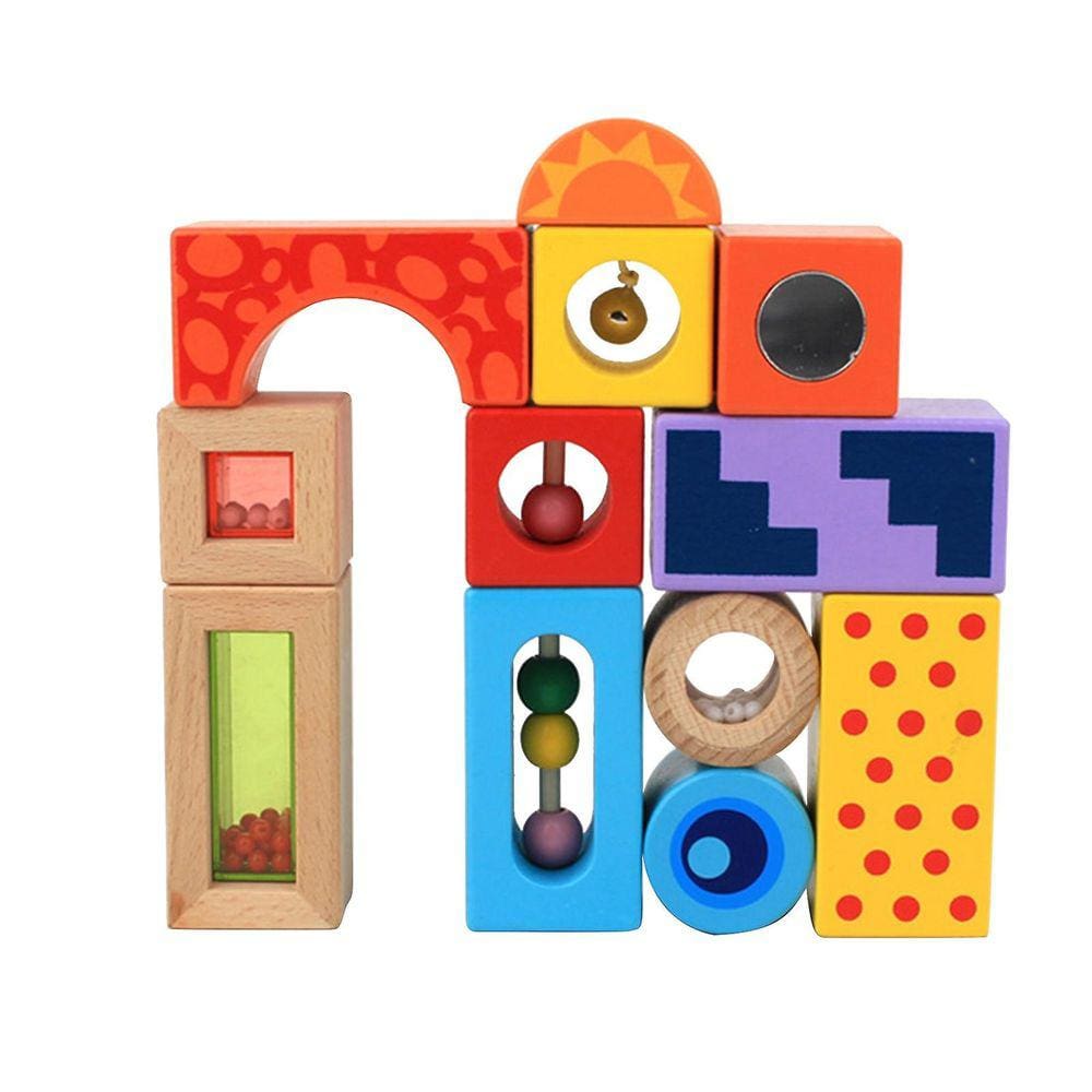 Impressão em cores sonoras, blocos de construção, sentidos e