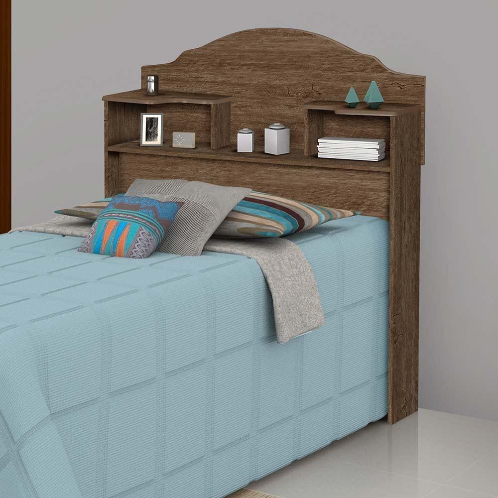 Cabeceira Box Solteiro Em MDF Mocaccino Carmolar
