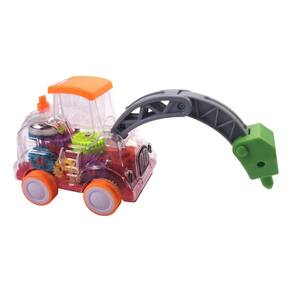 Carro de brinquedo transparente para crianças, carro elétric