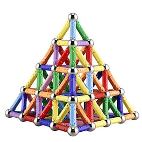 Ocensmice 160Pcs Magnético Construção Sticks Blocos, Magnet E