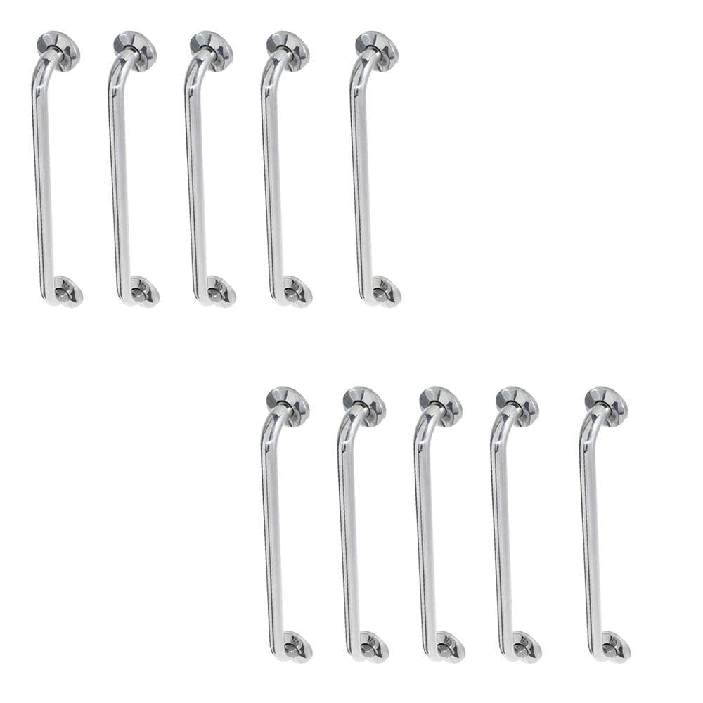 Alça de Apoio Barra Inox 40cm Kit 10 Unidades Cadeirante Acessibilidade Banheiro Segurança