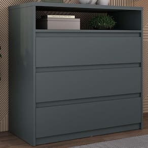Cômoda Gales 3 Gavetas 100% Mdf Grafitto - Mambel