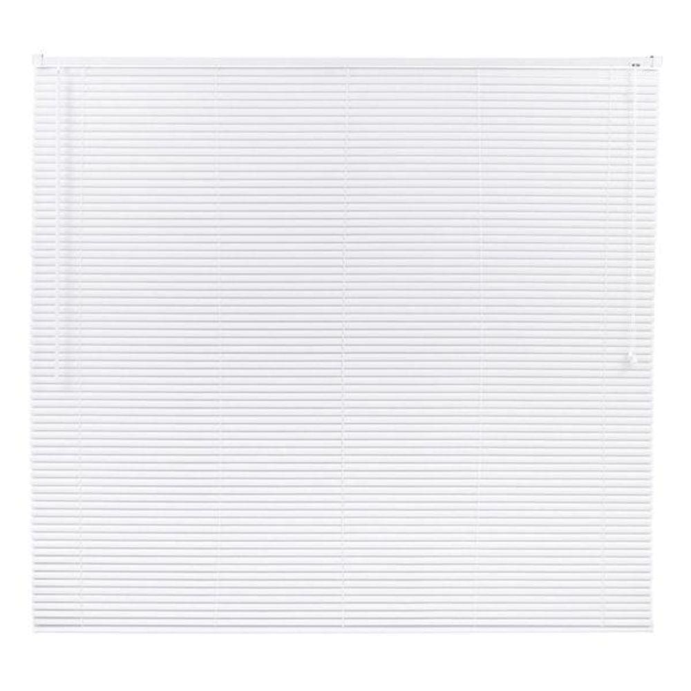 Persiana Horizontal Pvc Block 25Mm 0,80Larg X 0,80Alt Branca