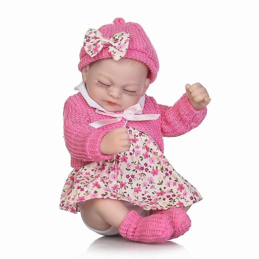 Boneca de renascimento 12 polegadas 25cm miniatura prematuro nascido baby doll assim