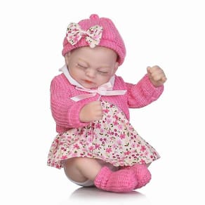 Boneca de renascimento 12 polegadas 25cm miniatura prematuro nascido baby doll assim