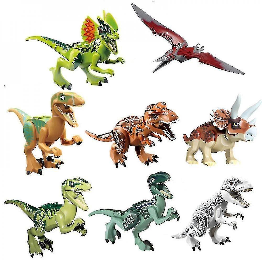 Jurassic World Dinossauro Building Blocks 8pcs