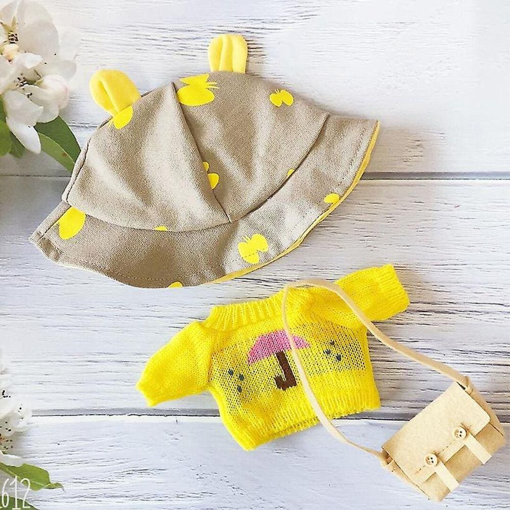 Roupas para pato 30cm Lalafanfan pato brinquedo boneca acessórios W