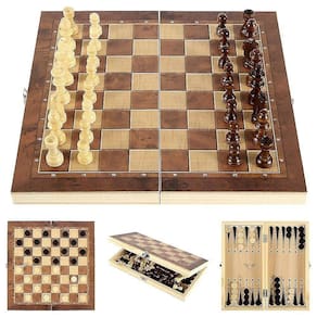 Folding Wood Chess SetJogos Tradicionais Para Adultos Crianças Be