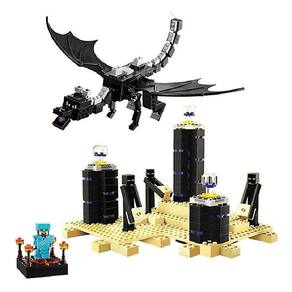 Qian Building Blocks O Ender Dragon Modelo Tijolos Conjuntos Presente