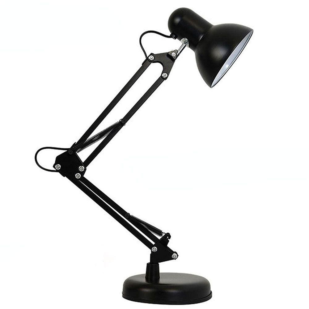 Luminária Articulada Escritório Leitura Base Mesa Pixar Suporte Garra Articulável 220v Preto CBRN20539
