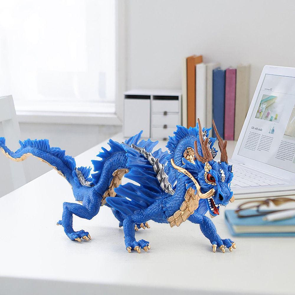Estatuetas misteriosas de Loong Home Decorate para estante Compu