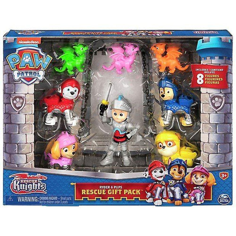 PAW Patrol Rescue Cavaleiros Ryder e Filhotes Figura Gift Pack