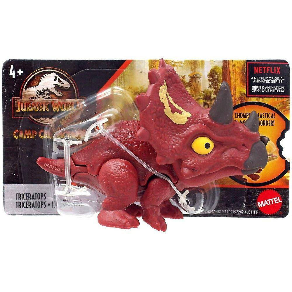 Jurassic World Snap Squad Triceratops Mini Figura [Castanho]