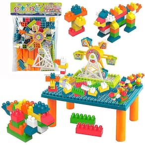 Mesa Blocos de Construção Puzzle Micro 3d Figuras Bri Educacional