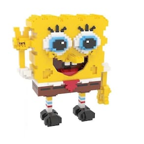 Bob Esponja Blocos de Construção Puzzle Micro 3d Figuras Educationa