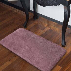 Tapete Para Sala Felpudo Melody Rosa 0,47X0,90M Jolitex
