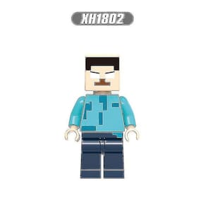 10pcs Minecraft montado pequenas partículas blocos de construção Min