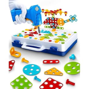 Elétrico Diy Drill Stem Puzzle Brinquedos Construção Educacional Pre