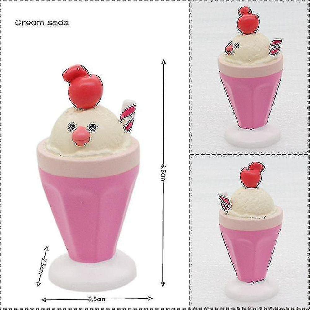Pink Manbird Morango Sobremesa Bolo de Bezerro Doll House Minia