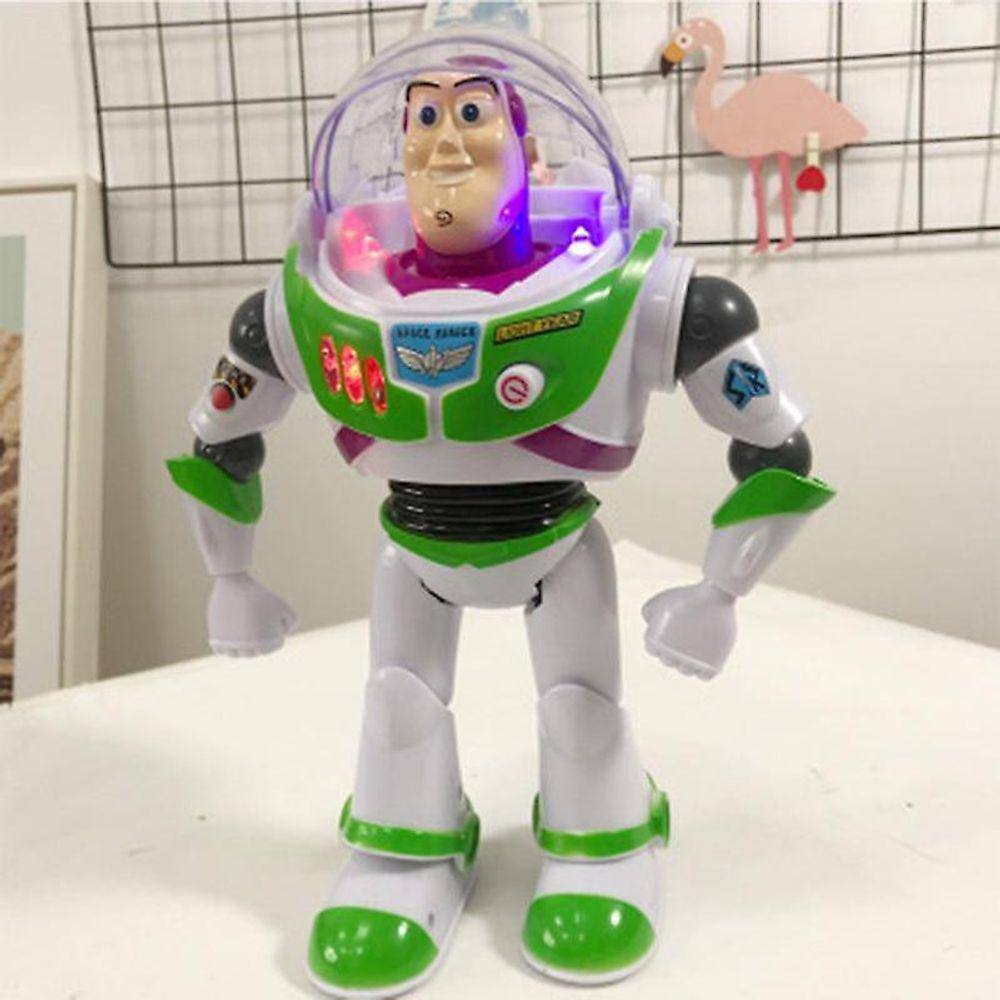 Anime popular de 30cm, brinquedo de figura de ação de buzz lightyear eletrônico