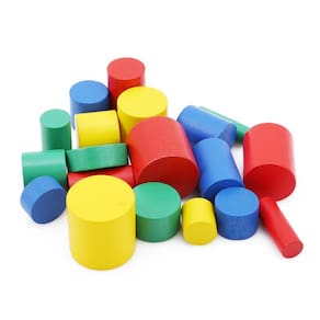 1 Conjunto Kids Madeira Geometric Balanced Building 3d Puzzle Toys Montessori Jogo Educacional para Crianças IQ Aprendizagem com Saco de Pano| Brinque