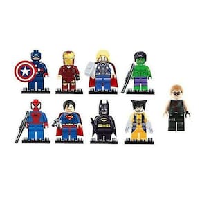 Marvel Avengers Super Hero Comic Mini Figuras Dc Minifigura