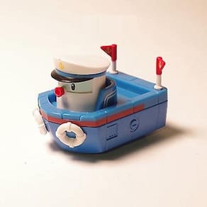 Metal Cartoon Figura Toy Cars Crianças Robô Bonito Móvel Para