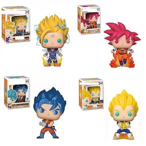 (Gohan) Pop Goku, Gohan, Vegeta, Piccolo, Figura de Ação de 4 polegadas, Personagem de Desenho Animado, Boneca de Pvc