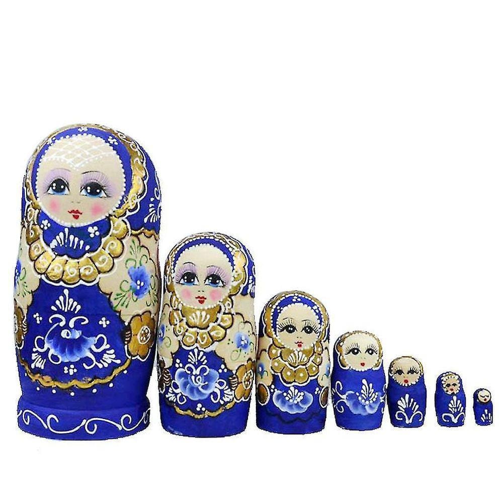 7 Camadas Meninas Presente Nesting Bonecas pintadas à mão Matryoshka