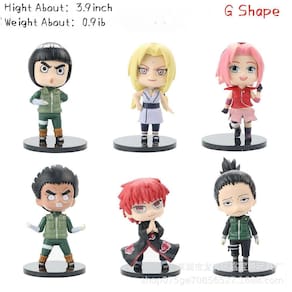 Anime 6 estilos Action Figure Ninja Modelo Brinquedo (g Forma