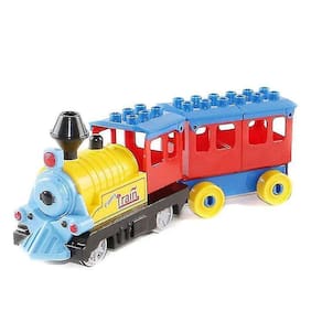 Trem de Bloco de Construção Duplo Alimentado por Bateria, Bloco de Construção E