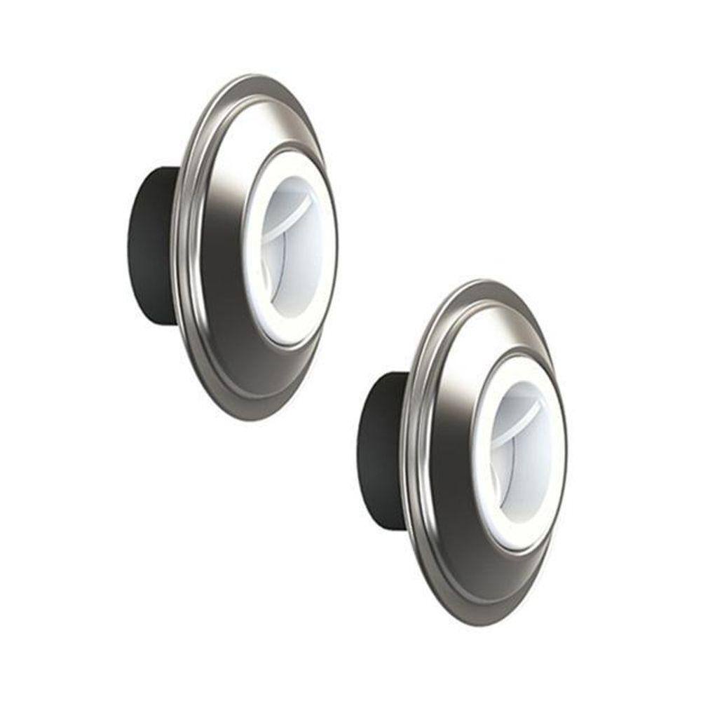 Kit 2 Dispositivos De Aspiração Sucção Em Inox Para Piscina