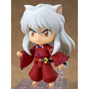10cm Inuyasha Anime Figura Inuyasha 1300# Noodle Stopper Figure Sengoku Otogi Zoshi Inuyasha Action Figure Collectible Model Doll Toy| Figuras de Ação