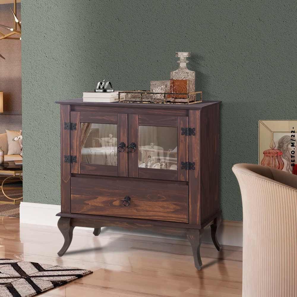 Aparador Buffet Antigo Sala De Jantar Madeira Maciça Imbuia Shop JM