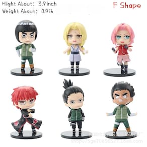 Anime 6 estilos Action Figure Ninja Modelo Brinquedo (f Forma