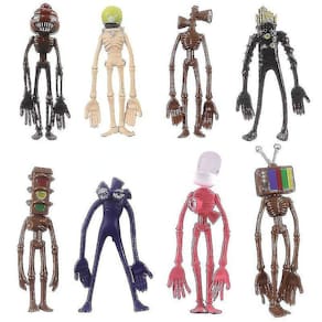 Rosalind 8pcs Siren Head Hand-made Modelo Brinquedos Boneca Ornamentos