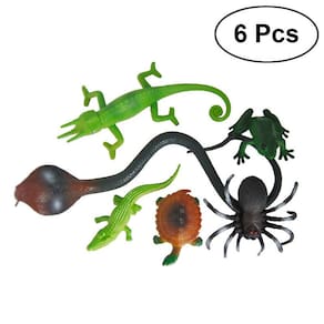 6pcs plástico realista brinquedos animais falsos animais educacionais