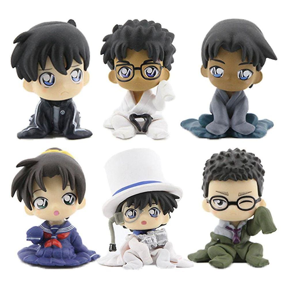 6pcs Conan figura modelo de brinquedo