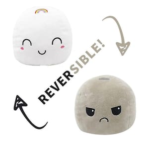 Reversível Animal Plushie Double-sided Flip Doll Show Mood Toy (Rainbow Cloud)