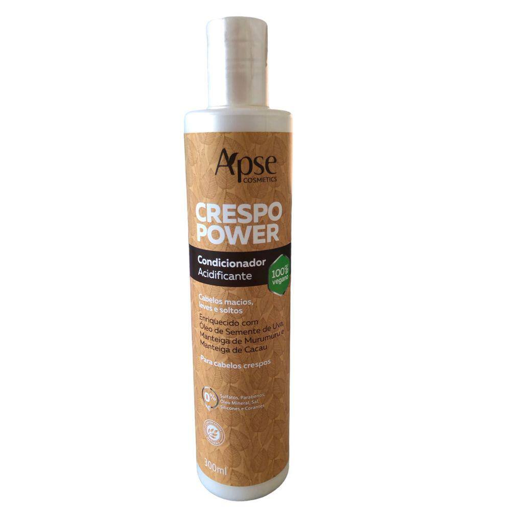 Condicionador Acidificante Crespo Power 300ml Apse VEGANO