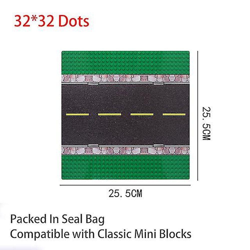 32 * 32 pontos blocos de plástico placas de base rosa juguetes compatib