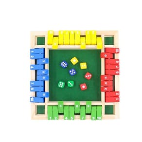Jogo de Estratégia Familiar Jogo de Mesa de Madeira de Quatro Lados No. 10 Bar