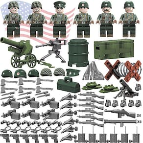 6pcs feroz batalha do Pacífico Comandante Pequena Partícula Assemble