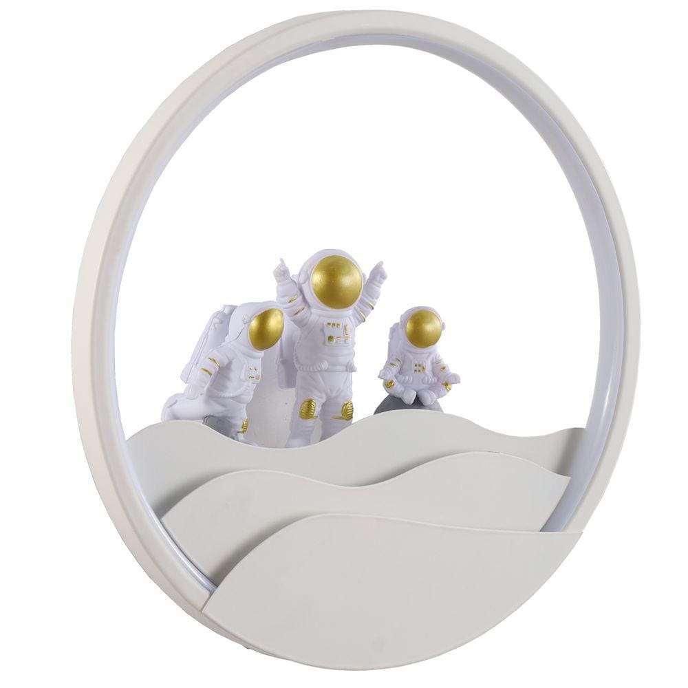 Arandela Veneza Ø28cm Branco E Acrílico