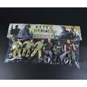 6pcs/set Série Militar Figuras de Ação Polícia Swat Modelos M