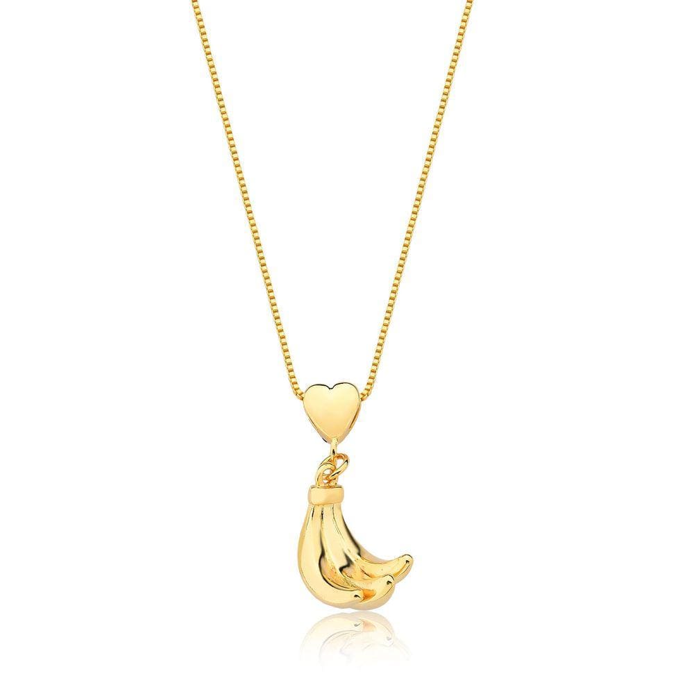 Colar Bananas Revestido em Ouro