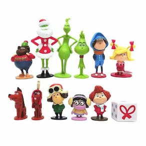 12pcs The Grinch Figure Toy Mini Anime Doll Model