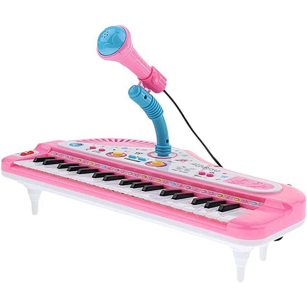 Teclado Musical Piano Infantil Com Microfone Iniciante 37 Teclas 6