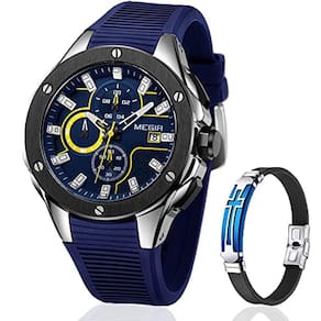 Cronógrafo analógico esportivo masculino MEGIR Army Military