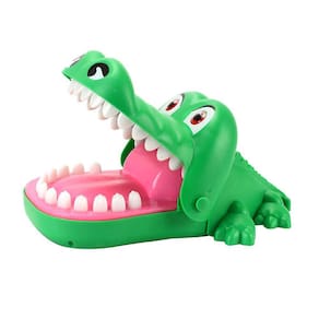 Jogo de partido mordendo clássico da mão do jogo criativo do dentista do crocodilo com fome para a família